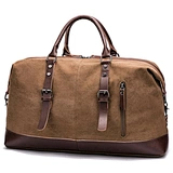 brown travel bag